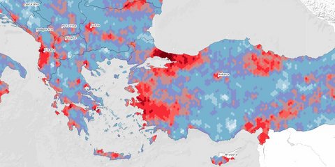 Χάρτης ευρωπαϊκού σεισμικού κινδύνου