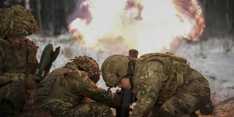 Βρετανοί στρατιώτες σε άσκηση στην Εσθονία