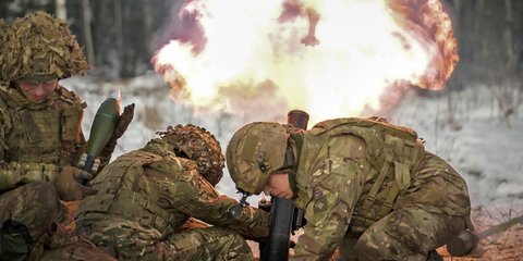 Βρετανοί στρατιώτες σε άσκηση στην Εσθονία