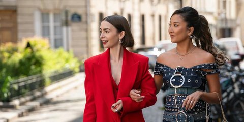 Στα γυρίσματα της σειράς Emily In Paris