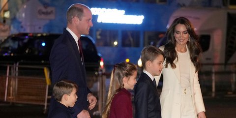 Ο πρίγκιπας Γουίλιαμ,, η Κέιτ και τα τρία τους παιδιά
