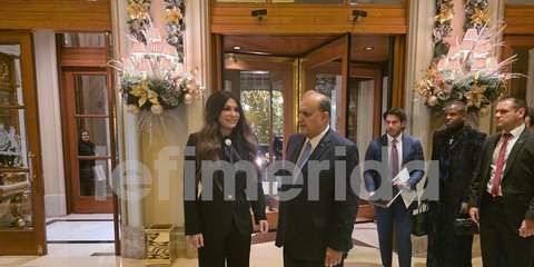 H Κίμπερλι Γκίλφοϊλ σε εκδήλωση στο Μεγάλη Βρετανία