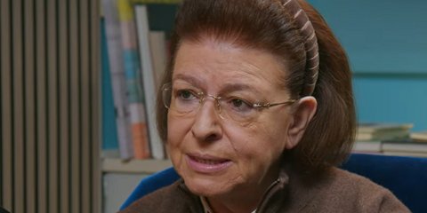 Η υπουργός Πολιτισμού Λίνα Μενδώνη στη συνέντευξη που παραχώρησε στον Άγγελο Μόσχοβα