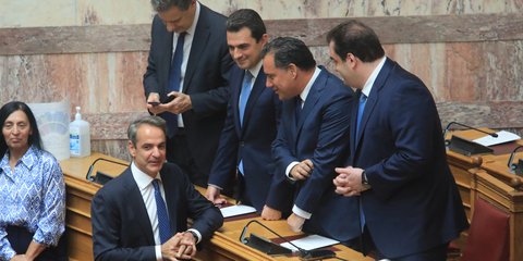 Κυριάκος Μητσοτάκης, Κυριάκος Πιερρακάκης, Αδωνις Γεωργιάδης