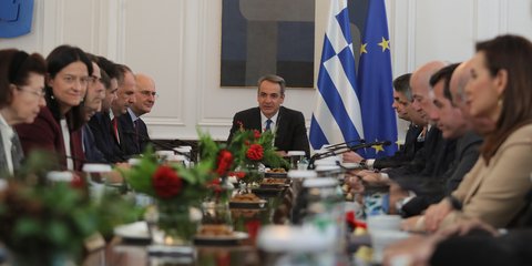 Ο πρωθυπουργός, Κυριάκος Μητσοτάκης στο Υπουργικό Συμβούλιο