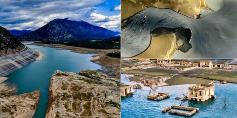 Συγκλονιστικά καρέ από την λίμνη του Μόρνου