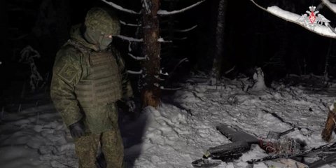 Συντρίμμια drone από την ουκρανική επίθεση στην οικία του Πούτιν