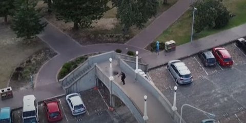 Φωτογραφία από drone που δείχνει το τέλος της επίθεσης στο Σίδνεϊ