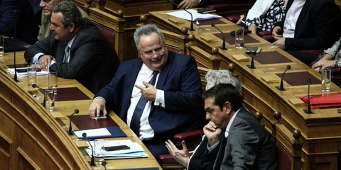 Π. Καμμένος, Ν. Κοτζιάς και ο Αλέξης Τσίπρας προβληματισμένος