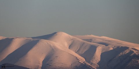 Οι χιονισμένες κορυφές του Ολύμπου