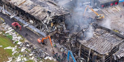 Το εργοστάσιο της Βιολάντα στα Τρίκαλα όπου σημειώθηκε η φονική έκρηξη