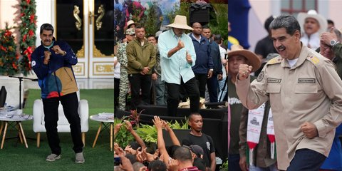 Ο Νικολάς Μαδούρο σε διάφορα χορευτικά στιγμιότυπα