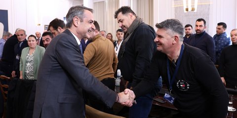 Συνάντηση Μητσοτάκη-αγροτών