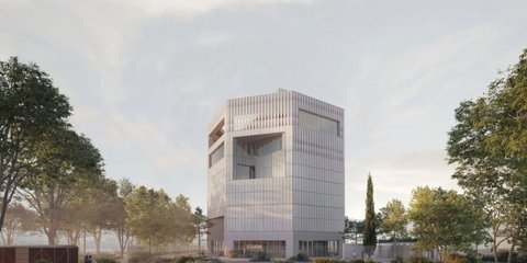 Model of the Holocaust Museum of Thessaloniki under construction