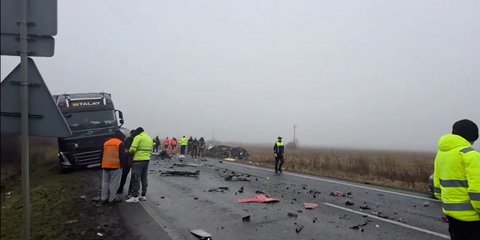 Το σημείο που έγινε το τροχαίο δυστύχημα με τους οπαδούς του ΠΑΟΚ