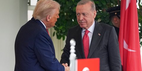 Οι πρόεδροι ΗΠΑ και Τουρκίας, Ντόναλντ Τραμπ και Ρετζέπ Ταγίπ Ερντογάν