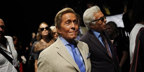 Ο Valentino Garavani με τον Giancarlo Giammetti