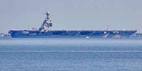 Το αεροπλανοφόρο USS Gerald R Ford των ΗΠΑ τον Ιούνιο του 2025