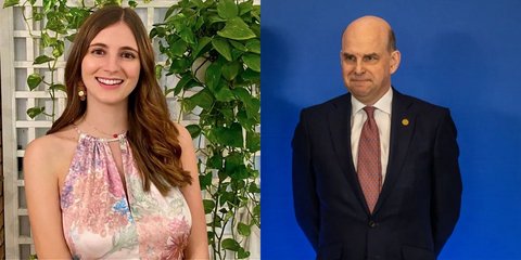 Η Φραντσέσκα Κορτίνι και ο Βρετανός πρέσβης στο ΝΑΤΟ, Άνγκους Λάπσλεϊ