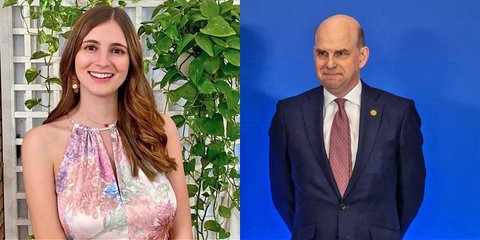 Η Φραντσέσκα Κορτίνι και ο Βρετανός πρέσβης στο ΝΑΤΟ, Άνγκους Λάπσλεϊ