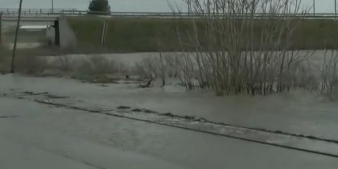 Πλημμυρισμένες εκτάσεις στον Έβρο 