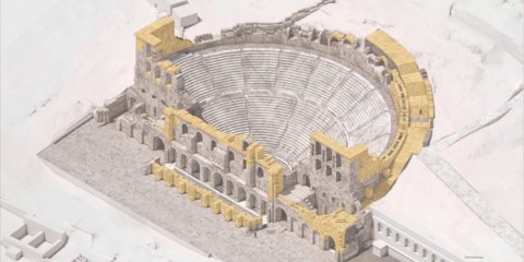 Μία από τις προτάσεις για την αναστήλωση του Ηρωδείου