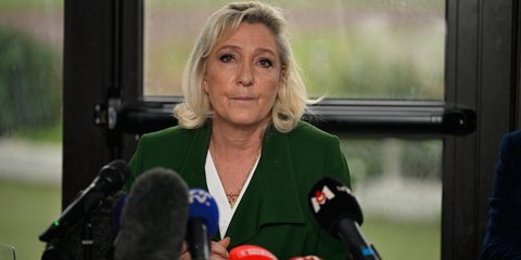 Η ηγέτις της ακροδεξιάς Εθνικής Συσπείρωσης στη Γαλλία, Μαρίν Λεπέν