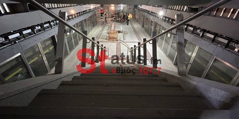 Εργασίες στο μετρό της Καλαμαριάς