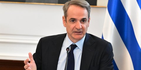 Κυριάκος Μητσοτάκης στο Μαξίμου