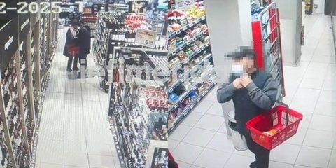 Σπείρα έκλεβε ποτά από σούπερ μάρκετ