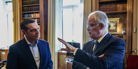 Ο Αλέξης Τσίπρας με τον ΠτΔ, Κωνσταντίνο Τασούλα