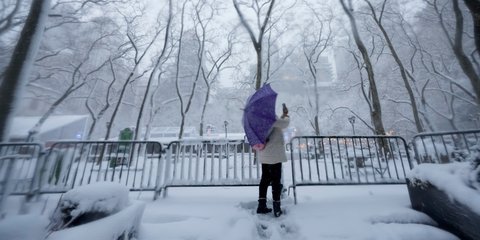 Σφοδρή χιονοθύελλα έπληξε τις βορειοανατολικές πολιτείες των ΗΠΑ