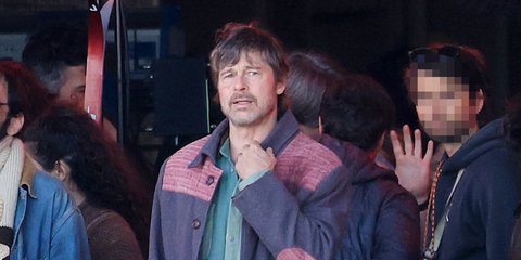 Ο Μπραντ Πιτ σε γυρίσματα για την ταινία The Riders σε πλοίο στο Λαύριο 