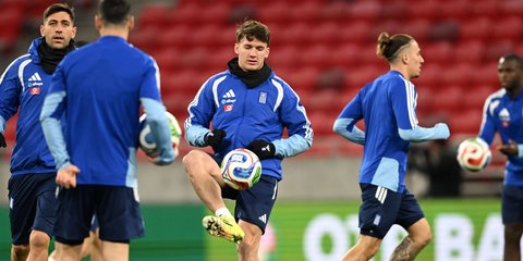 Προπόνηση της Εθνικής Ελλάδας στην Βουδαπέστη