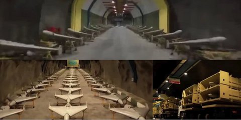 Drones και εκτοξευτήρες σε υπόγεια εγκατάσταση του Ιράν