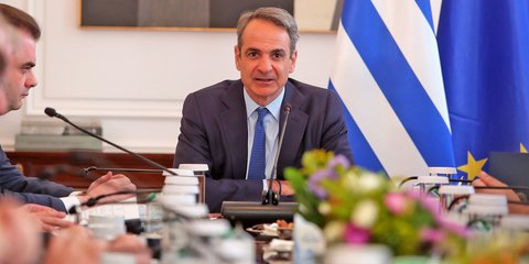 Ο πρωθυπουργός Κυριάκος Μητσοτάκης 