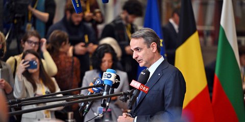 Ο πρωθυπουργός Κυριάκος Μητσοτάκης στις Βρυξέλλες 