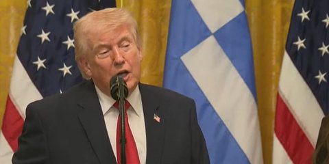 Ο Τραμπ στην ομιλία του για την 25η Μαρτίου