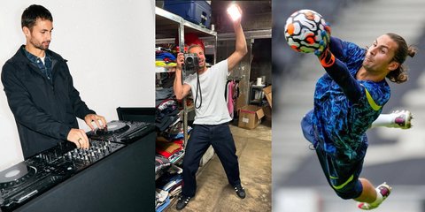 O Άλφι Γουάιτμαν ως dj, φωτογράφος και τερματοφύλακας