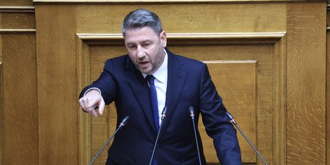 Ο Νίκος Ανδρουλάκης στη Βουλή 