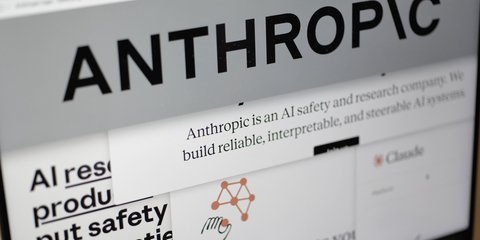 Το λογότυπο της εταιρείας AI Anthropic