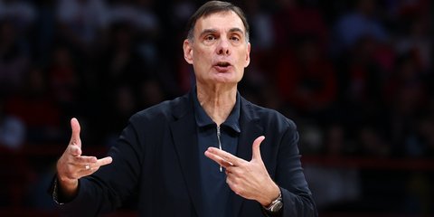 Ο Γιώργος Μπαρτζώκας σε αγώνα του Ολυμπιακού