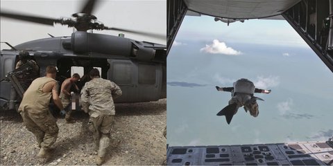 Ομάδα διάσωσης της ΠΑ των ΗΠΑ εν δράσει