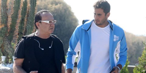 Ο Λευτέρης Πανταζής με τον Μάριο Καπότση 