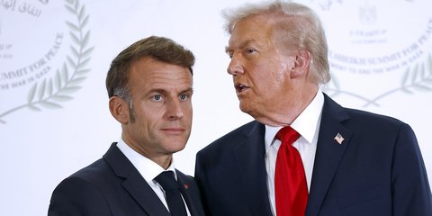 Οι πρόεδροι Γαλλίας και ΗΠΑ, Εμανουέλ Μακρόν και Ντόναλντ Τραμπ