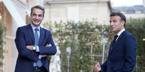 Κυριάκος Μητσοτάκης, Εμανουέλ Μακρόν 