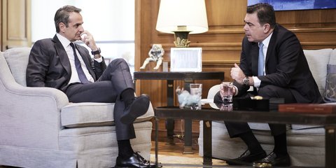 Κυριάκος Μητσοτάκης και Μαργαρίτης Σχοινάς 