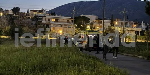 Το σημείο που βρέθηκε ο νεκρός άνδρας στην Παλλήνη