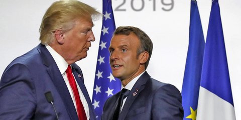 Οι πρόεδροι ΗΠΑ και Γαλλίας, Ντόναλντ Τραμπ και Εμανουέλ Μακρόν