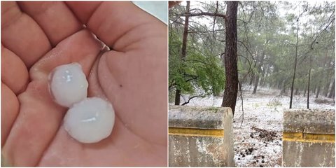 Χαλάζι στη Ρόδο